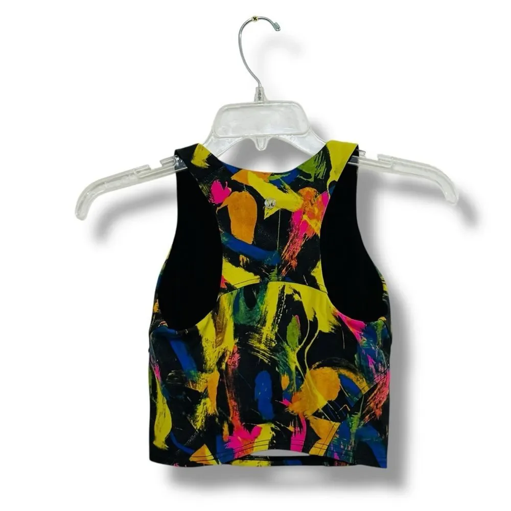 Lululemon Wunder Train Racerback Tank Top Undertone Black Multi Size 2 Women’s